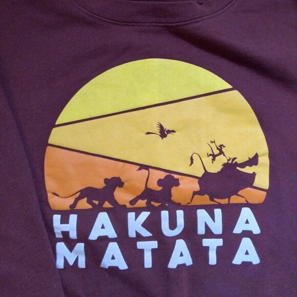 Hakuna Matata Lion King Crewneck Sweatshirt - Picture 3 of 7